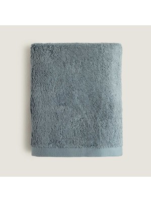 Chakra Solıd Bambu Yüz Havlusu 50X90 cm Çelik Mavi