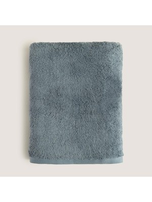 Chakra Solıd Bambu Banyo Havlusu 85X150 Cm Çelik Mavi