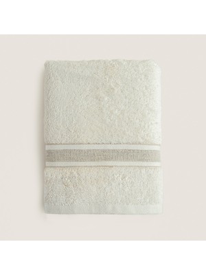 Chakra Alda Bambu Yüz Havlusu 50X90 cm Ekru/natural