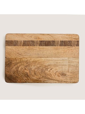 Chakra Felicita Ahşap Sunum Tabağı 23X33,5X H 2,32 cm Natural