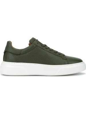 Tamer Tanca Erkek Hakiki Deri Haki Sneakers & Spor Ayakkabı 1212 2501 Erk Ayk Y26 Hakı Fltr