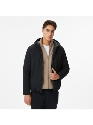 Nautica Erkek Siyah Regular Fit Çift Taraflı Mont