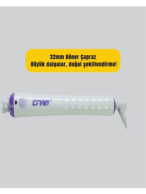 Zero Land Csmtex Gw 32MM Döner Başlıklı Saç Kıvırma Makinesi – Her An Her Yerde Profesyonel Şekillirme