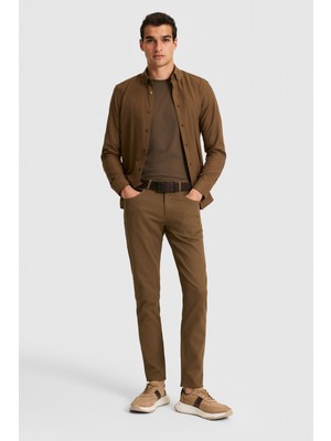 U.S. Polo Assn. Erkek Haki Kanvas Pantolon 50326183-VR027