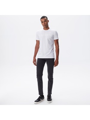 Lacoste Erkek Slim Fit Gri Jean Pantolon