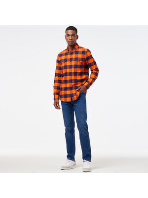 Lacoste Erkek Regular Fit Koyu Mavi Jean Pantolon