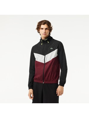 Lacoste Active Erkek Kapüşonlu Renk Bloklu Renkli Mont