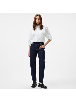 Calvin Klein Jeans Mom Kadın Lacivert Jean