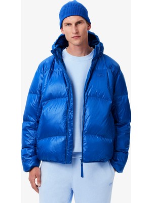 Lacoste Erkek Relaxed Fit Kapüşonlu Mavi Mont