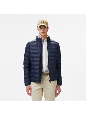 Lacoste Erkek Kapüşonlu Lacivert Mont