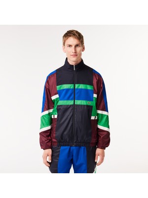 Lacoste Erkek Dik Yaka Renk Bloklu Renkli Mont