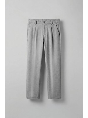 Abluka Online Erkek Baggy Fit Beli Lastikli Rahat Pantolon Gri Melanj