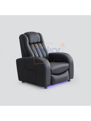 Dekorbizden Siesta Tekli Ev Sinema Koltuğu Masajlı