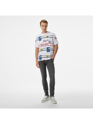 Nautica Erkek Gri Slim Fit Pantolon
