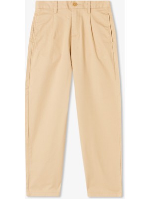 Tommy Hilfiger Pleated Chino Çocuk Bej Pantolon