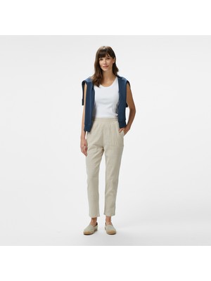 Nautica Kadın Bej Regular Fit Pantolon