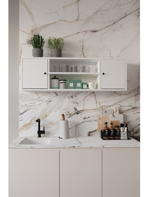 The Violett Merano 120 cm Mutfak Düzenleyici Erzak Dolabı