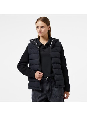 Lacoste Kadın Regular Fit Kapüşonlu Siyah Mont