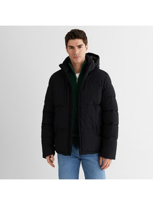 Gant Erkek Siyah Regular Fit Fermuarlı Mont