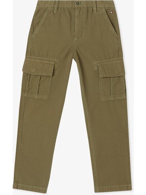 Tommy Hilfiger Casual Worker Çocuk Yeşil Cargo Pantolon
