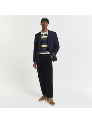 Gant Erkek Lacivert Regular Fit Cord Chino Pantolon