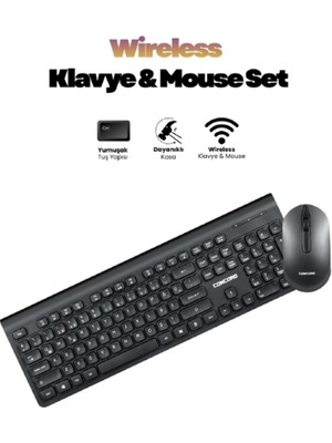 Cansa Multimedya Q Klavye ve Mouse Seti