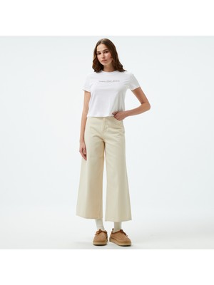 Calvin Klein Kadın Mavi Pantolon
