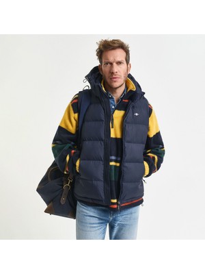 Gant Erkek Lacivert Regular Fit Fermuarlı Yelek