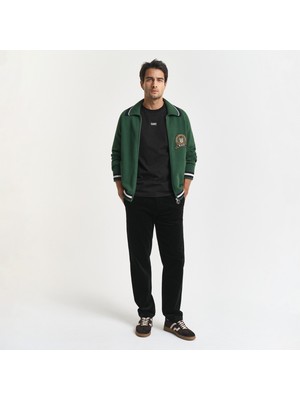 Gant Erkek Siyah Regular Fit Cord Chino Pantolon