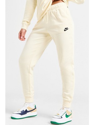 Nike Sportswear Club Fleece Mr Pant Kadın Eşofman Altı Krem