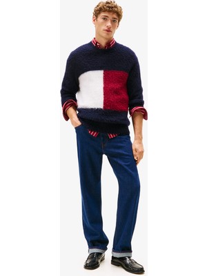 Tommy Hilfiger Relaxed River Lincoln Erkek Mavi Loose Jean