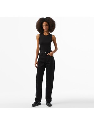 Calvin Klein Jeans Hıgh Rise Straıght Kadın Siyah Jean