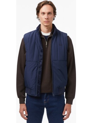 Lacoste Erkek Dik Yaka Lacivert Yelek