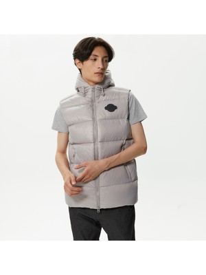 Lacoste Erkek Kapüşonlu Gri Yelek