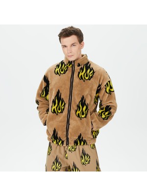 Huf Flamin Zip Sherpa Erkek Bej Ceket