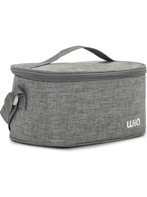 Wia Gri Polyester Termoslu Isı Yalıtımlı Beslenme Çantası 13x24x14 cm – Yemek ve İçecekler için Taşıma Çantası
