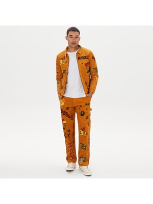 Market Boosted Club Corduroy Erkek Krem Pantolon