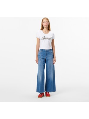 Guess Relaxed Fit Kadın Mavi Jean