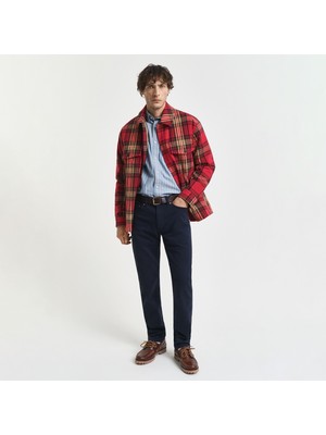 Gant Erkek Lacivert Regular Fit Soft Twill Jean