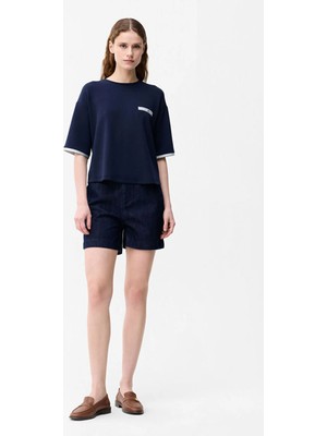 adL  Cepli Denim Şort Lacivert 17030400020