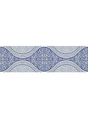 Grains Global Mutfak Tezgah Arası Folyo Kaplama Folyosu Mavi Desen 60 x 200