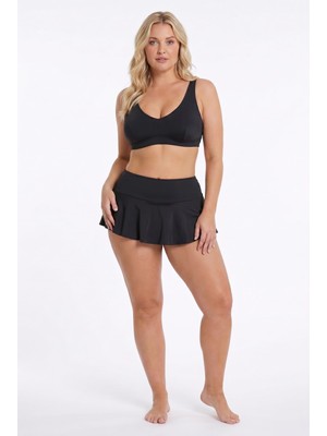 Coton House Kadın Siyah Etekli Slip Bikini Altı C0T0N031171