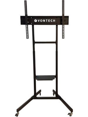 Vontech V5510TS 55"-100" Tekerlekli Ayaklı Tv Standı - Yükseklik Ayarlı
