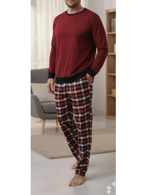Hace Bazaar Pijalüx Battal Tek Alt Cepli Ekose Pijama
