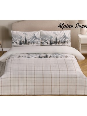 Özdilek Nev Serisi -Mavi Alpine Serenity Yeni-Çift Kişilik  Nevresim Takımı