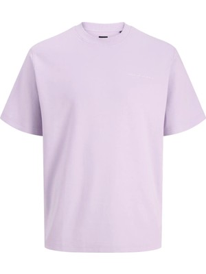 Jack & Jones Lila Erkek T-Shirt 12292397 Jprblaowen Ss Brandıng Tee