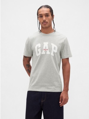 Gap Erkek Gri Everyday Soft Logo T-Shirt 542246000