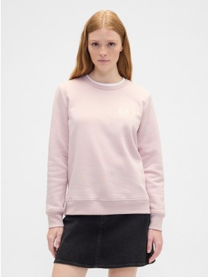 Gap Kadın Pembe Relaxed Logo Sweatshirt