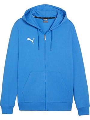 Puma Teamgoal Casuals Hooded Erkek Futbol Ceketi 65859502 Mavi