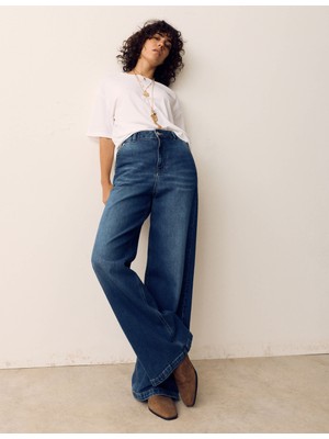 Marks & Spencer Yüksek Bel Wide Leg Pantolon